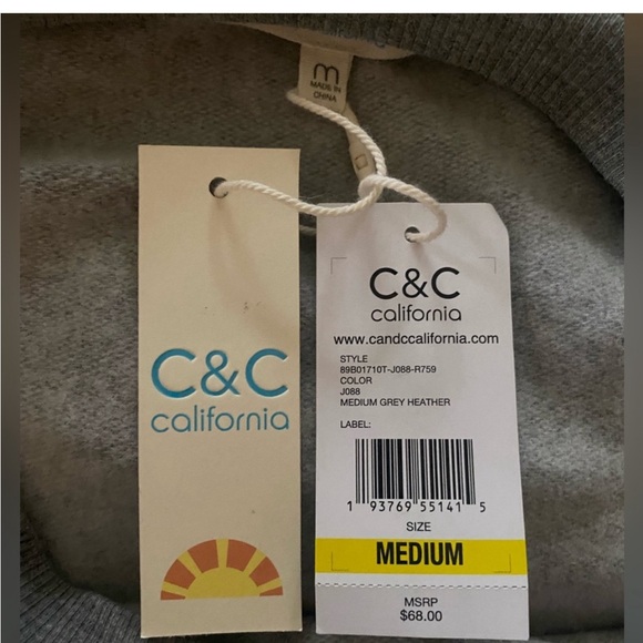 C&C California Halloween Skull Graphic Lightweight Sweatshirt - Picture 6 of 6